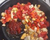 Foto del paso 3 de la receta Champiñones rellenos + arroz con verdura (vegetariano)