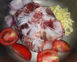 A picture of step 1 of Tikka mutton.