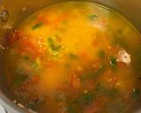 A picture of step 7 of Yellow Rice with Jalapeños and Tomatoes.