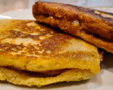 Foto del paso 5 de la receta: Sándwich de lacón y queso empanado