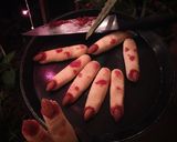 A picture of step 7 of Spooky Witche's Fingers.