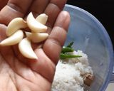 A picture of step 2 of Rice bread roll(leftover rice).