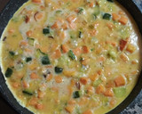 Foto del paso 5 de la receta: Tortilla de boniato, puerro y calabacín
