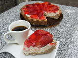 Tarta integral de frutillas