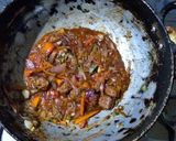 A picture of step 6 of Soya vegetable semi fried rice.