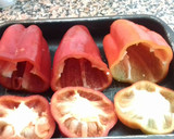 Foto del paso 4 de la receta: Pimientos asados rellenos de carne y arroz