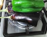صورة لخطوة 8 من وصفة شوربة خضره باللحمه ومتبل باذنجان وفليفله خضره مشوي 👌👍😋