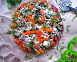 चावल का पिज़्ज़ा (chawal ka pizza recipe in Hindi) रेसिपी चरण 16 फोटो