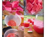 A picture of step 1 of Watermelon Lemonade.