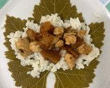 Foto del paso 4 de la receta: Dolmas - Rollos de hoja de parra con pollo, calabaza y arroz