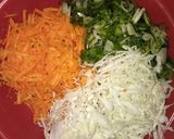 Foto langkah ke 1 dari resep Omelet mie sayuran dengan saos asam manis.