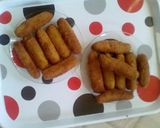 صورة لخطوة 2 من وصفة كروكات الأرز باللحم المفروم(2)😛😛😛