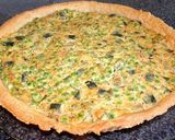 Une image de l'étape 3 de Tarte courgette/petits pois/menthe/basilic (vegan).