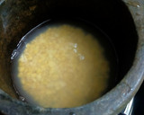 A picture of step 1 of Green Amaranth curry.