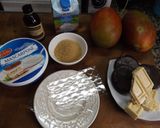 Foto del paso 1 de la receta: Crema de mango y chocolate blanco con avellanas
