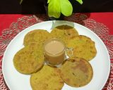 A picture of step 4 of Barley Flour Biscuit Masala Bhakri.