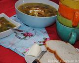 A picture of step 16 of Omaj soup آش اوماج تبریزی.