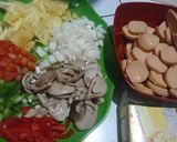 Foto langkah ke 10 dari resep Pizza sosis mozzarella.