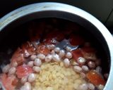 A picture of step 1 of Gujarati dal.