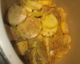 A picture of step 1 of Air-Fried Yellow Squash.