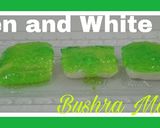 A picture of step 7 of Green and white jelly.