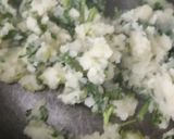 A picture of step 1 of Spinach Momos.