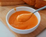 A picture of step 5 of Tomato Soup and Grilled cheese sandwich.