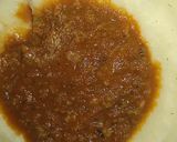 Une image de l'étape 6 de Purée de pommes de terre 🥔 à la sauce tomate 🍅 et viande hachée.
