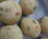 A picture of step 2 of Potato,Chicken and Cheese balls.