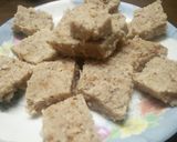 A picture of step 8 of Coconut burfi.