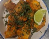 A picture of step 4 of Harissa for fried potatoes.