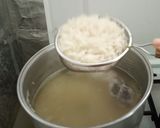 A picture of step 21 of Hyderabadi Mutton dum Biriyani in restaurant style.