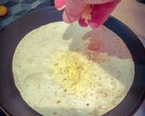 A picture of step 3 of Special Tuna Melt Wrap.