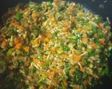 A picture of step 3 of Chinese fried rice.