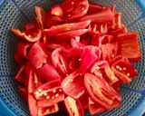 A picture of step 1 of Red Chilli Pickle.
