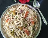 A picture of step 2 of Chowmein.
