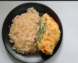 A picture of step 7 of Spinach Stuffed Chicken.
