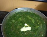 A picture of step 4 of Green Pavbhaji.