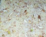 A picture of step 15 of ALU ke kheer.