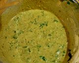 A picture of step 4 of Bajra Methi Chilla or Millet Pancake.