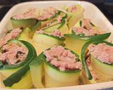 Foto del paso 5 de la receta: Rollitos de calabacín rellenos de jamón de york y champiñones