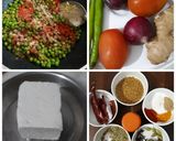 A picture of step 5 of Matar Paneer.