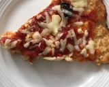 A picture of step 5 of Cauliflower pizza crust.