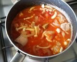 A picture of step 4 of Chicken Tomato stew European style.