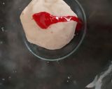 A picture of step 5 of Tricolor nankhatai.