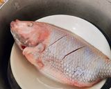 Hình bước làm 1 của món Cá diêu hồng hấp chua ngọt