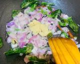 A picture of step 1 of Curry Patta Chicken (Chicken with curry leaves).