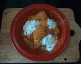 A picture of step 3 of Chicken 65.