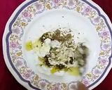 A picture of step 1 of Herbed Labneh Canapes.