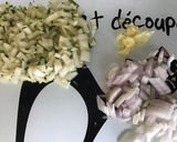 Une image de l'étape 4 de Feuilles de blettes farcies saucisse et fromage et fondue de blettes carottes et poivrons.